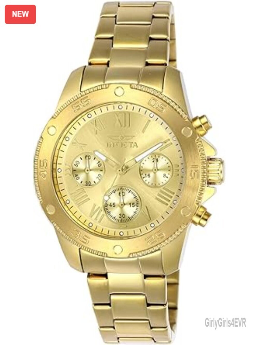 Women's Quartz Wrist Watch with Stainless Steel Case